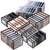 ULENDIS 9 Pack Wardrobe Clothes Organizer for Drawers, Foldable Clothes