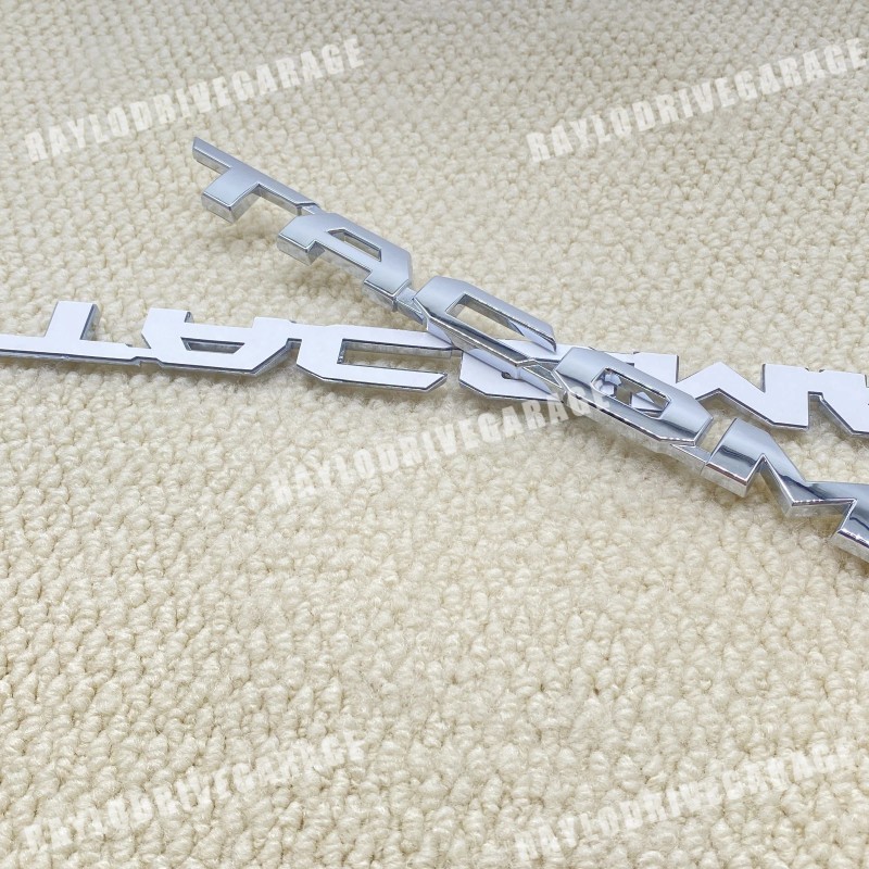 Unbranded Pair Door Side Badges For 2016-2023 Tacoma Emblem Silver
