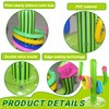 EDLMKM Inflatable Cactus Ring Toss Game Set, Hawaiian Party Decorations,