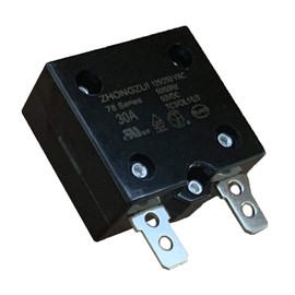 30A 125/250VAC 50/60Hz 50VDC Automatic Reset Relay Fuse, Therma Switch Circuit Breaker Current Overload Protector Children
