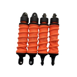 Damper Shock Sleeves Dirt Dust Resist Guard Cover for Traxxas 1/10 Maxx V1 V2 Newest 4pcs - Black