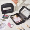 Beebeecraft 2Pcs 2 Styles Popvibe Clear Makeup Bag Rectangle Black