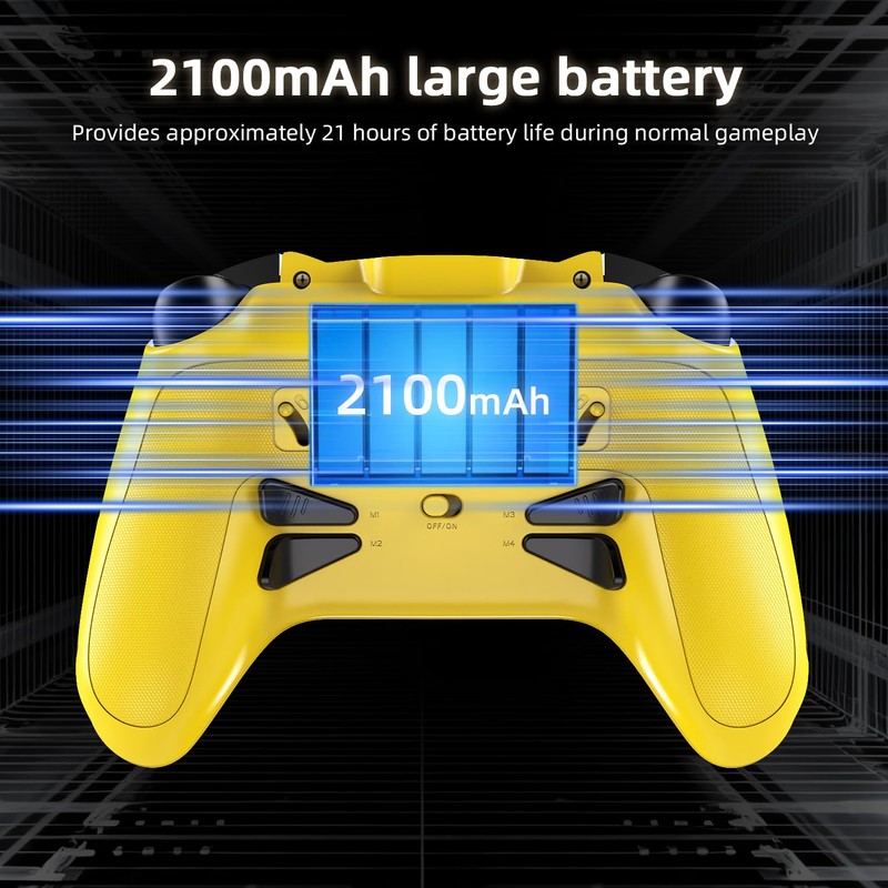 Cintwor RG G01 Interactive Screen Wireless Gaming Controller for Steam/PC/Switch/Linux/Android/iOS,