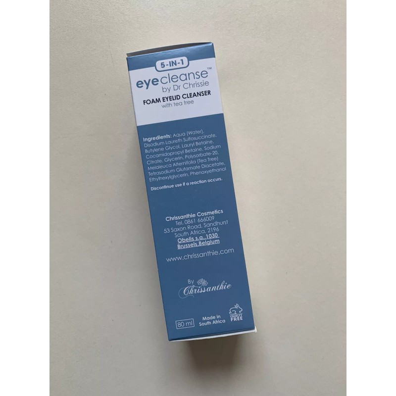 Chrissanthie Eyelid Lash Extension Cleanser Foam NEW in Box!
