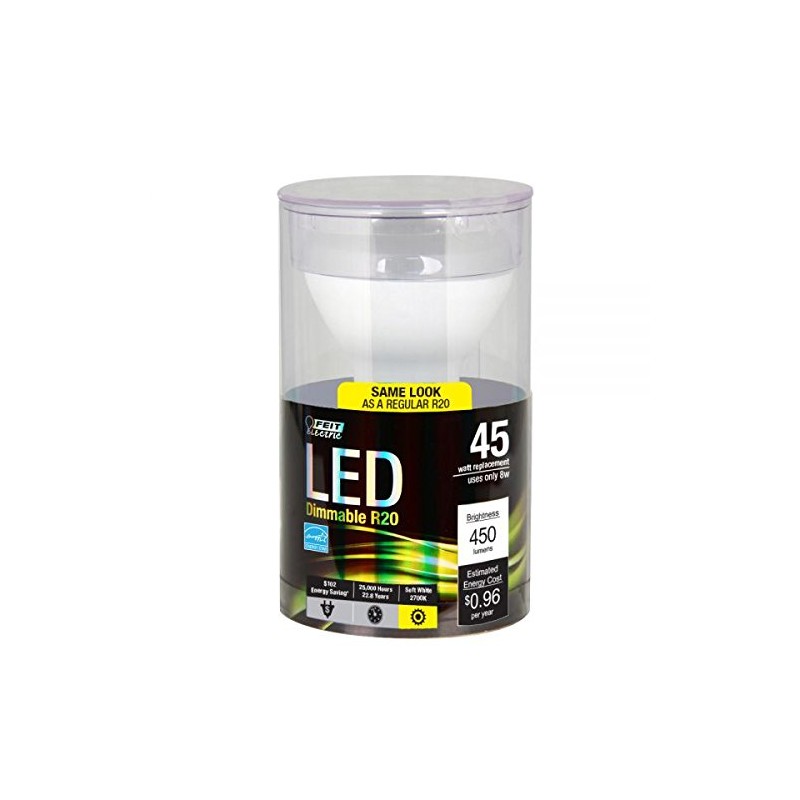 Feit Electric R20DMLEDG32 7.5 Watt Dimmable R20 LED Light Bulb