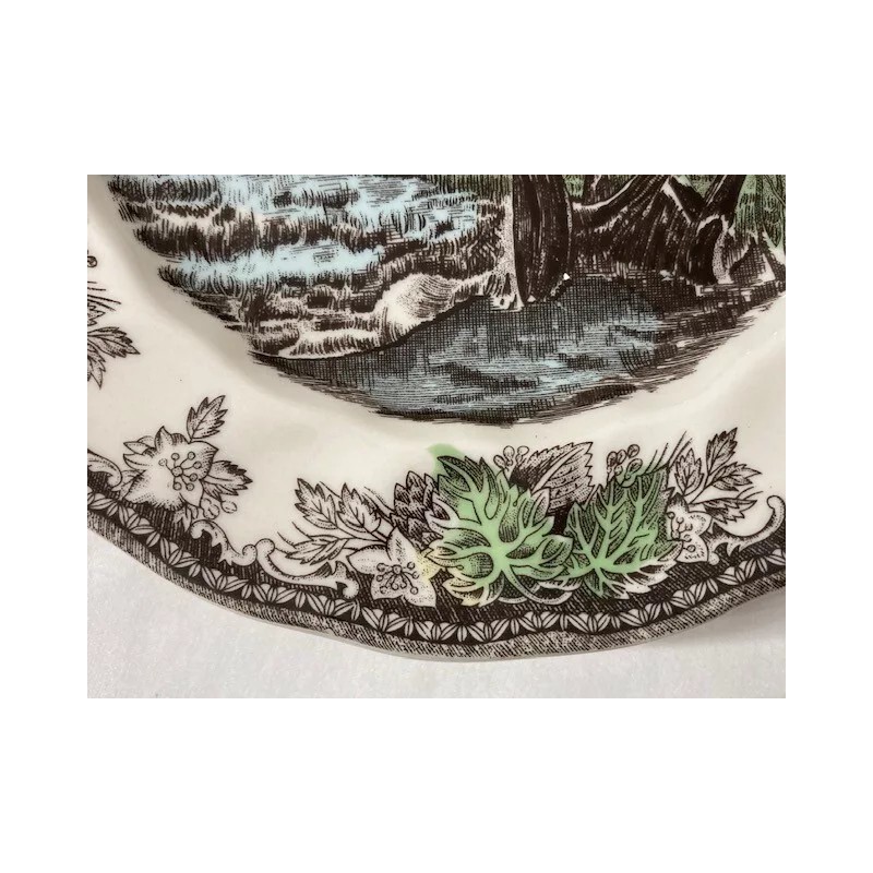 Johnson Brothers set 4 Friendly Village 7 3/4"w desert plates