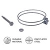 SKIR'CO (2 pcs) Adjustable Double Wire Hose Clamps 55-60 mm,