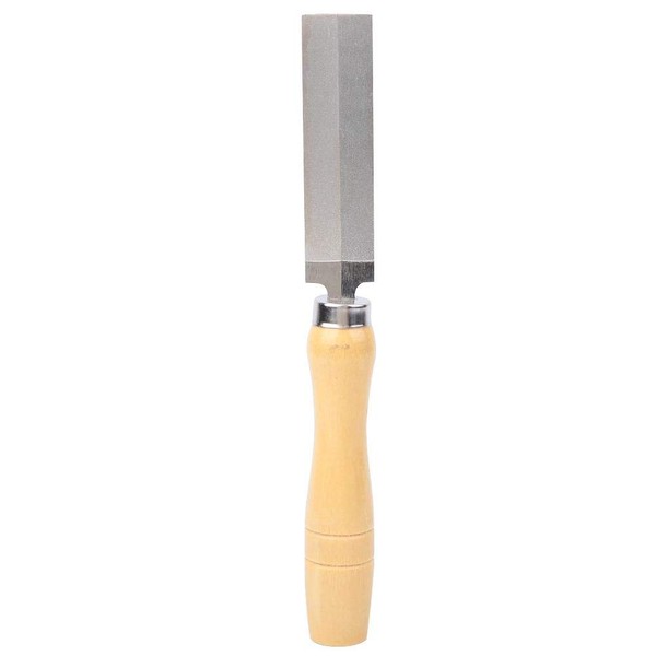 Lima Romboidal Con Mango de Madera Para Azulejos de Vidrio