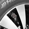 Valve Stem Caps, 4 Pack Handmade Black Crystal Rhinestone Universal