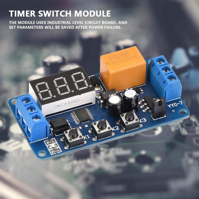 Timer Control Relay, 3V 3.7V 4.5v 5v 6v 7.4V Adjustable