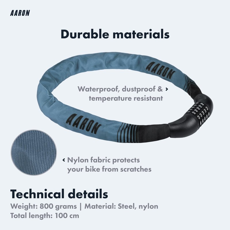 AARON - Lock One Bicycle Lock - 5-Digit Numerical Code