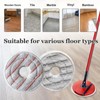 Round Microfibre Mop Pads,Mop Pads Replacement for Clean Spin Mop