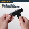 Powertec Razor Blade Scraper Tool Set with 20 Blades -