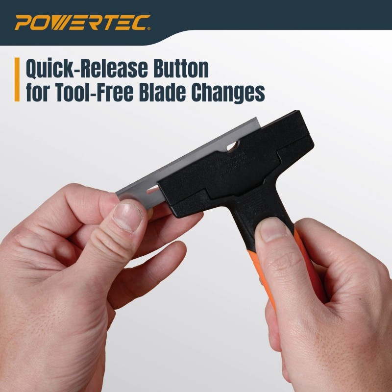 Powertec Razor Blade Scraper Tool Set with 20 Blades -