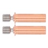 2pcs Nozzle Throat M6 Thread Bimetal Heat Break Heatbreak Tube