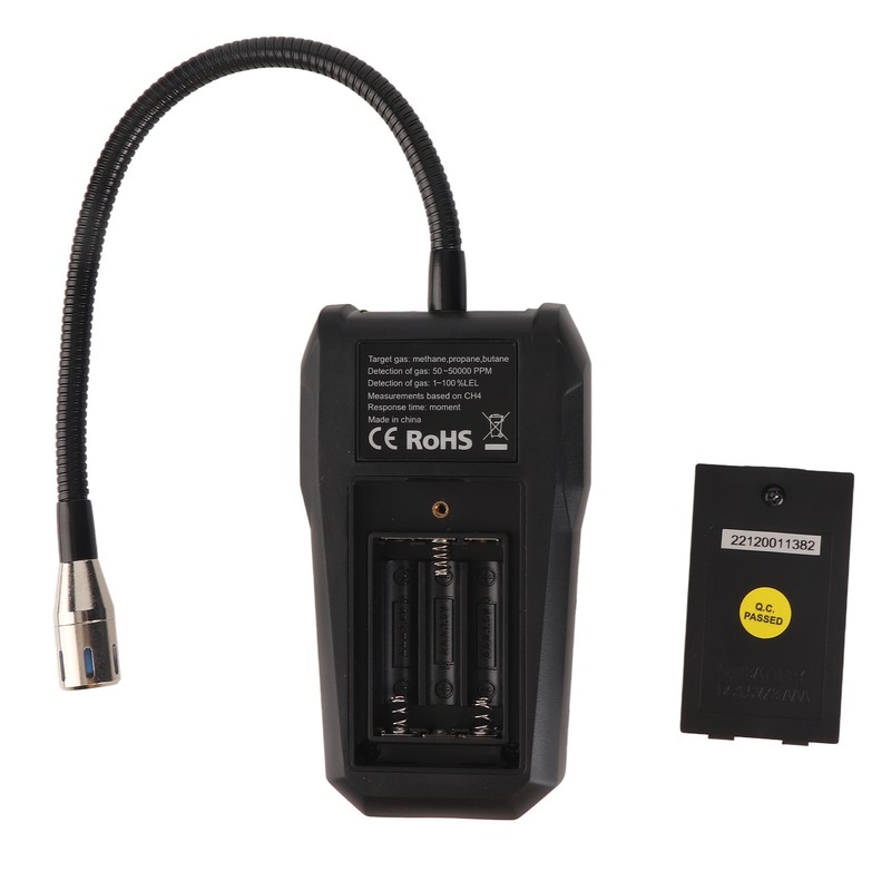Combustible Gas Detector 50‑50000PPM LCD Display Screen Portable Gas Leak