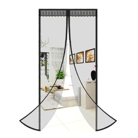 Magnetic Easy Install Door Screen Pet Friendly Fiberglass Sliding Mesh Door Screen Door Net for Door