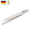 Niegeloh German Tweezers, White, Tweezers, Eyebrow Tweezers, Precision Spikes