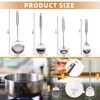 SUPAURORA Stainless Steel Kitchen Utensil Set, 6-Piece Cooking Tools with