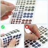 PATIKIL Fishing Lure 3D Eyes 10mm, 100Pcs Waterproof Artificial Fish