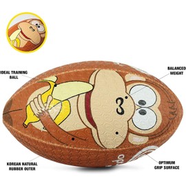 Optimum Rugby Ball - Balanced and Responsive for Accurate Handling and Kicking of Top-Performing Rugby Balls - Perfect for Training and Gameplay - 2-Ply 410g Ball - Size 3 - With Pump