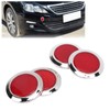 Red Reflector ABS Trim Round Reflective Safety Protection Car Motorcycle