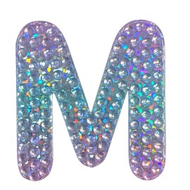 StickerBeans® Alphabets Letter M (2" x 2", Pack of 1) Cut to Shape, Adhesive Back - Kids Teens Adults