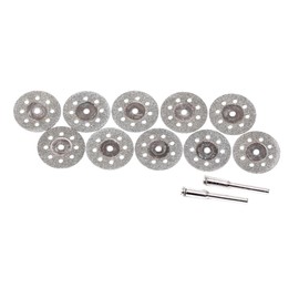 ChilternCasa 25mm 1" Diamond Cutting Wheel, 3mm 1/8 Inch Mandrel Cut Off Discs Rotray Tools for Dremel Pack of 12 Pcs