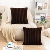 Uhomy Faux Fur Plush Throw Pillow Covers 20“ x 20“