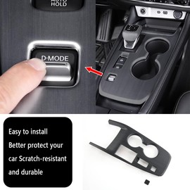 KELEIMAI Car Accessories Fit for Nissan New Rogue 2WD 2021 2022 2023 2024 2025 2026 Interior Gear Shift Knob Console Panel Trims Cup Holder Frame Cover (A Style:Spade Wood Grain) 1PCS ABS