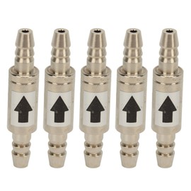 5Pcs 1 Way Check Valve Stainless Steel CO2 Check Valve for Fish Tank Aquarium Zone Generators