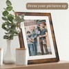 AEVETE Picture Frame 8x10 Dark Brown Photo Frames Rustic for