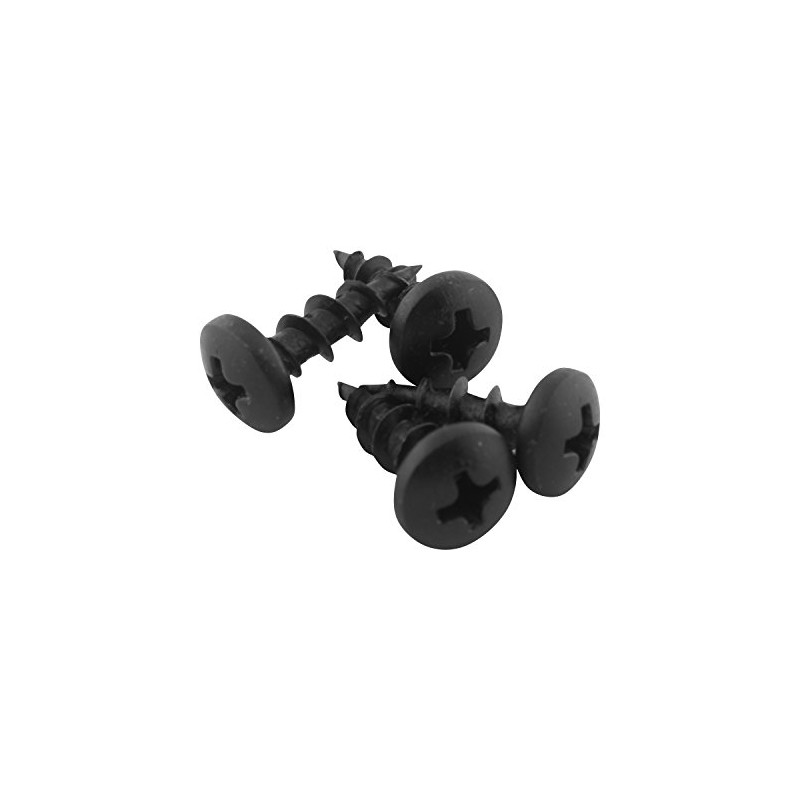 #10 x 5/8" Deep/Coarse Thread Phillips Pan Head Screws Black