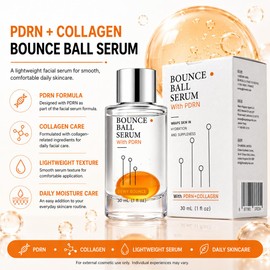 PDRN Bounce Ball Collagen Serum, Hydrating Facial Skin Care Essence 30ml
