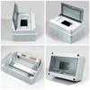 Zeawavsl Surface-Mounted Distribution Box, IP65 Fuse Box, Surface-Mounted, 1 Row