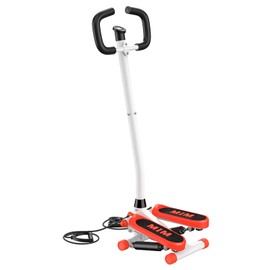 RFEGJVII Portable Exercise Stepper Adjustable Resistance with Handlebar,Stair Stepper for Leg Workout,Good Loading Capacity LCD Monitor,Home Handrail Stepper,Super Quiet Space-Saving Cardio Machine