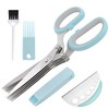 Herb Scissors 5 Blade Kitchen Salad Scissors Set with Herb