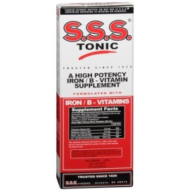 S.S.S. Tonic SSS Tonic High Potency Iron & B Vitamin Supplement Blood Support Liquid 10 oz