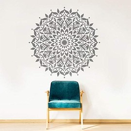 Compassion Mandala Stencil For Walls – Wall Stencil Mandala – Reusable Stencil Better than Mandala Decal – Laser Cut Mandala Template for Painting – Mandala Painting Stencil for Easy décor (8" Inches)