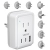 VINTAR Universal Travel Adapter Kit, International Power Adapter with 3