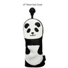 PU Leather Golf Wood Head Covers Waterproof Cartoon Thicken Plush