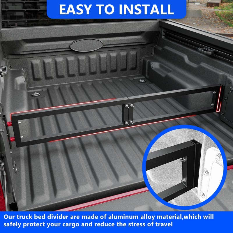 SZYANG Truck Bed Divider Compatible with 2022-2025 Ford Maverick Truck