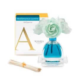 AGRARIA AirEssence Flower and Reed Diffuser Set, Hand Crafted Sola Flower Botanical Home Fragrance Diffuser, Scented Oil Reed Diffuser, Flower and Reed Diffuser Gift Set for All Occasions