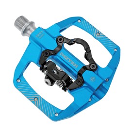MZYRH Pedal,MTB Mountain Bike Pedals Compatible with Dual Function Sealed Clipless Aluminum 9/16" Bicycle Flat Platform with Cleats for Road, MTB (Blue)