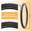 2-Pack Mountain Bike Tires Set: Hycline 26x1.95 Inch (54-559 mm)