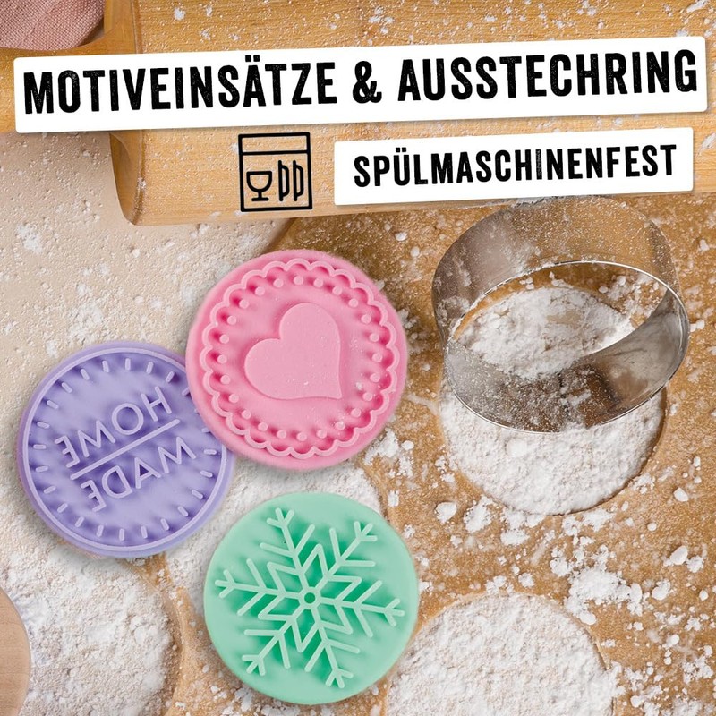 Trodat 204905 Wooden Cookie Stamp Set