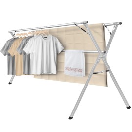 Sarahipe Sillars Clothes Drying Rack, 63 inches Laundry Drying Rack Clothing Foldable ...