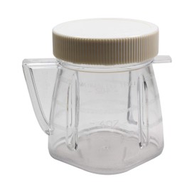Univen 8 Oz Mini Blender Jar With Sealed Lid for Oster & Osterizer Blenders 2 Pack