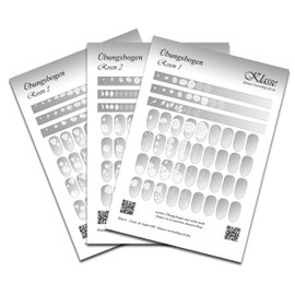 Nail Design Nail Art Practice Sheet Roses