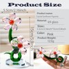 Crystal Flower Figurine, K9 Crystal Bloom Ornament,Mini Glass Gift